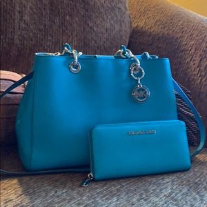 Michael Kors Teal Handbag